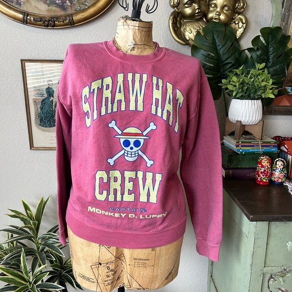 Ripple Junction Tops Ripple Junction One Piece Monkey D Luffy Straw